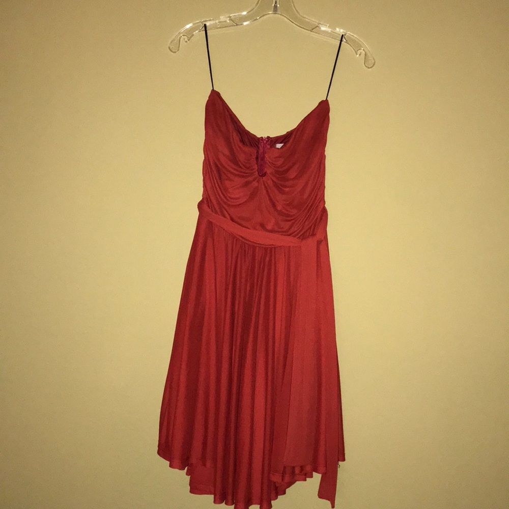 H&M pretty and floaty red-orange dress